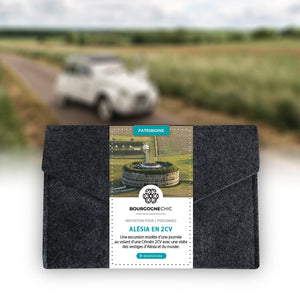 Coffret cadeau balade en 2CV avec escapade libre et découverte d'Alésia, immersion en Bourgogne